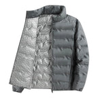 Armin | Men's Quilted Jacket with Modern Design, Warming Autumn Jacket | My Sweet Wardrobe | Grey