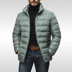 Armin | Men's Quilted Jacket with Modern Design, Warming Autumn Jacket | My Sweet Wardrobe | Grey