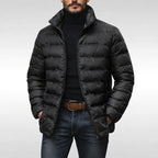Armin | Men's Quilted Jacket with Modern Design, Warming Autumn Jacket | My Sweet Wardrobe | Grey
