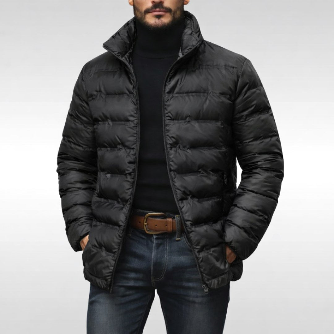 Armin | Men's Quilted Jacket with Modern Design, Warming Autumn Jacket | My Sweet Wardrobe | Grey