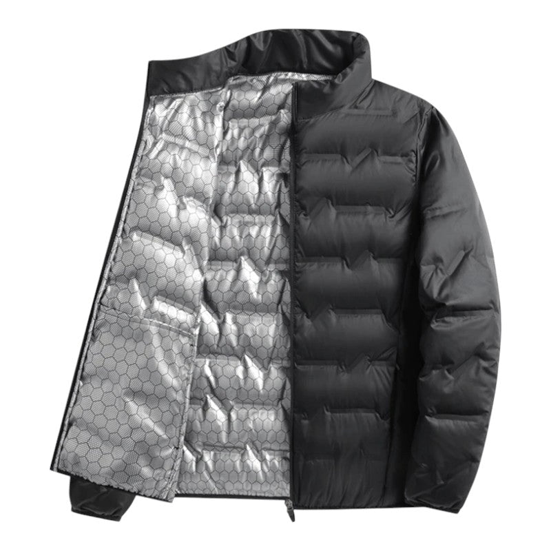 Armin | Men's Quilted Jacket with Modern Design, Warming Autumn Jacket | My Sweet Wardrobe | Grey