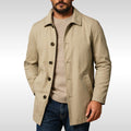 Arnold | Men's Trench Coat with Classic Design, Elegant Autumn Coat | My Sweet Wardrobe | Khaki