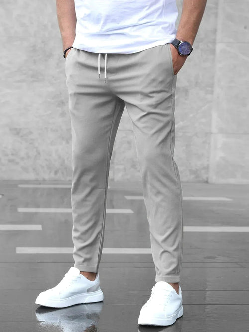 Arthur | Men's Stretch Comfort Trousers, Modern Everyday Trousers | My Sweet Wardrobe | Grey