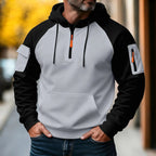 Bastian | Men's Jumper with Zip, Sporty Knit Jumper | My Sweet Wardrobe | Dark Blue
