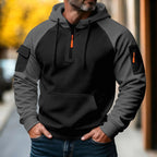 Bastian | Men's Jumper with Zip, Sporty Knit Jumper | My Sweet Wardrobe | Dark Blue