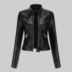 Beatrice | Women's Leather Jacket, Classic Tailored Outerwear | My Sweet Wardrobe