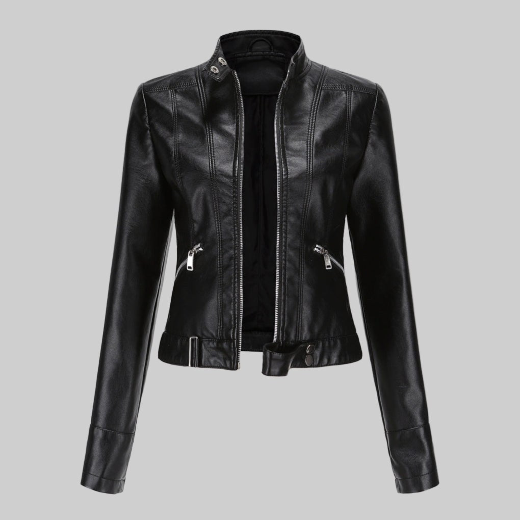 Beatrice | Women's Leather Jacket, Classic Tailored Outerwear | My Sweet Wardrobe