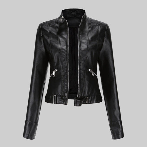 Beatrice | Women's Leather Jacket, Classic Tailored Outerwear | My Sweet Wardrobe