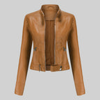 Beatrice | Women's Leather Jacket, Classic Tailored Outerwear | My Sweet Wardrobe
