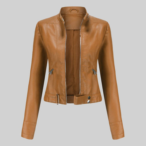Beatrice | Women's Leather Jacket, Classic Tailored Outerwear | My Sweet Wardrobe