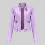 Beatrice | Women's Leather Jacket, Classic Tailored Outerwear | My Sweet Wardrobe