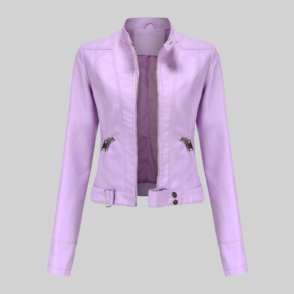 Beatrice | Women's Leather Jacket, Classic Tailored Outerwear | My Sweet Wardrobe