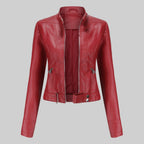 Beatrice | Women's Leather Jacket, Classic Tailored Outerwear | My Sweet Wardrobe