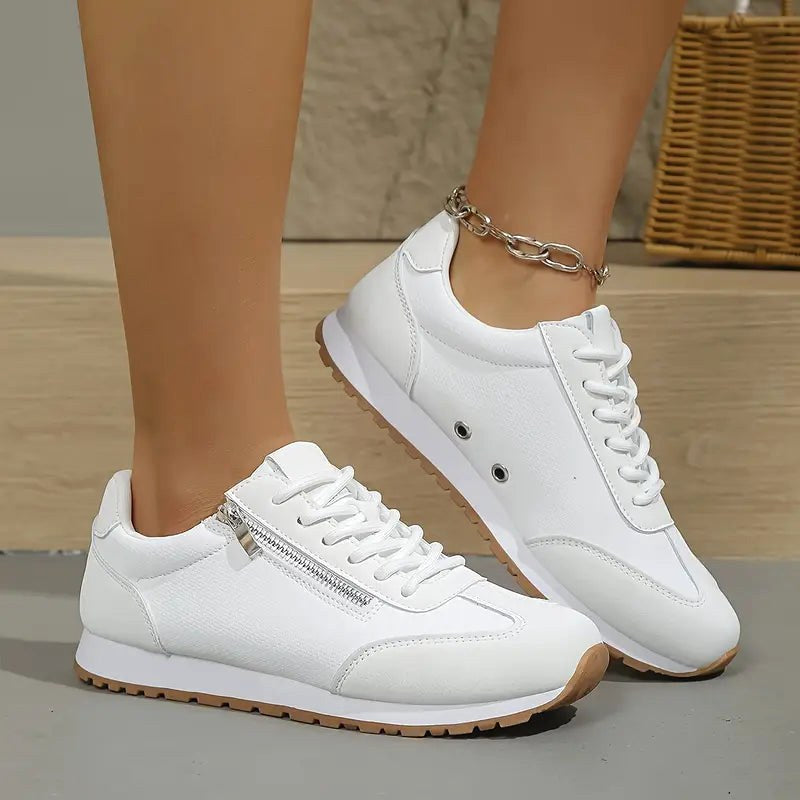 Beatrice | Women's Orthopedic Walking Shoes, Supportive Slip-On Shoes | My Sweet Wardrobe | White
