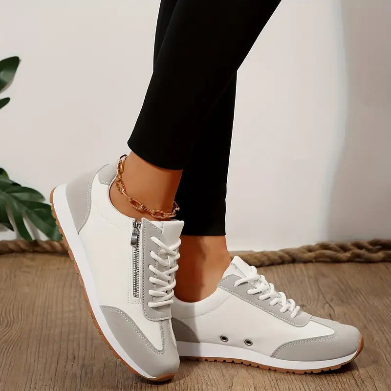 Beatrice | Women's Orthopedic Walking Shoes, Supportive Slip-On Shoes | My Sweet Wardrobe | Grey