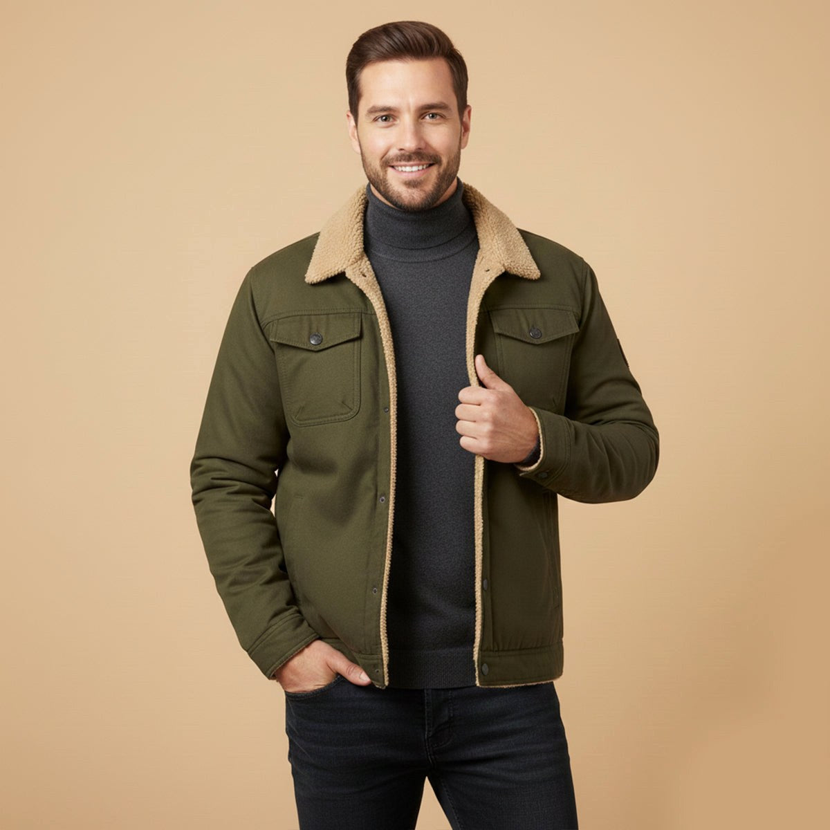 Beckett | Men's Fleece-Lined Winter Coat, Warm Outdoor Coat | My Sweet Wardrobe