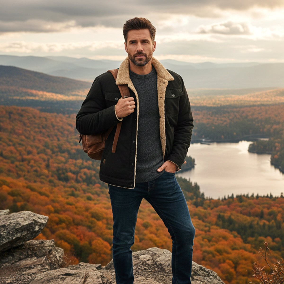Beckett | Men's Fleece-Lined Winter Coat, Warm Outdoor Coat | My Sweet Wardrobe