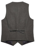 Benedikt | Men's Wool-Blend Waistcoat, Classic Knit Waistcoat | My Sweet Wardrobe | Bordeaux Red