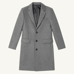 Bennett | Men's Single-Breasted Wool Blend Overcoat, Tailored Autumn Coat | My Sweet Wardrobe