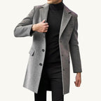 Bennett | Men's Single-Breasted Wool Blend Overcoat, Tailored Autumn Coat | My Sweet Wardrobe