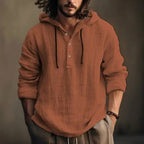 Bernd | Men's Hoodie with Relaxed Cut, Modern Hooded Sweatshirt | My Sweet Wardrobe | White