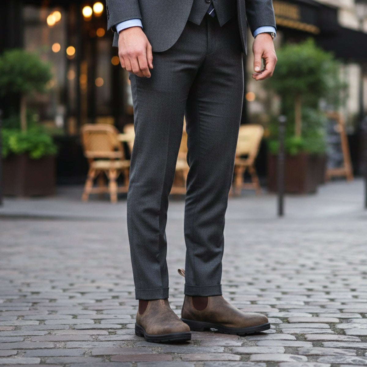 Blake | Men's Leather Chelsea Boots, Slip-On Ankle Boots | Dressific