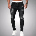 Blake | Men's Skinny Ripped Jeans, Distressed Mid-Rise Jeans | My Sweet Wardrobe
