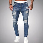 Blake | Men's Skinny Ripped Jeans, Distressed Mid-Rise Jeans | My Sweet Wardrobe
