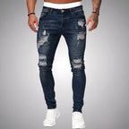 Blake | Men's Skinny Ripped Jeans, Distressed Mid-Rise Jeans | My Sweet Wardrobe
