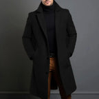 Brandon | Men's Classic Wool Overcoat, Tailored Autumn Coat | Dressific