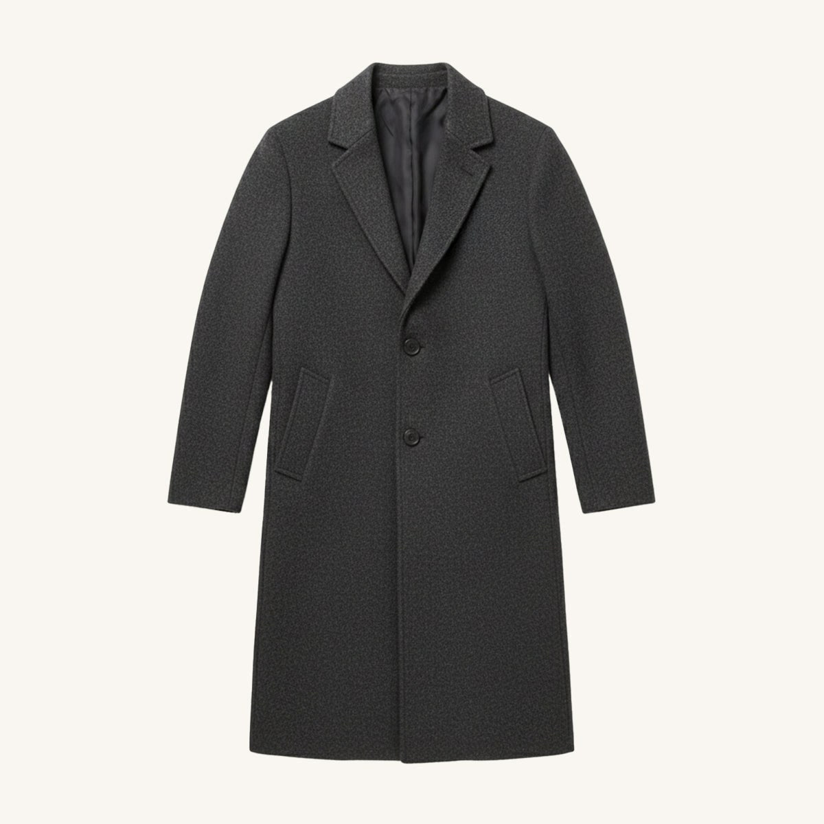 Brandon | Men's Classic Wool Overcoat, Tailored Autumn Coat | Dressific