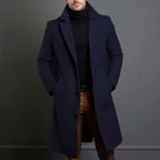 Brandon | Men's Classic Wool Overcoat, Tailored Autumn Coat | Dressific