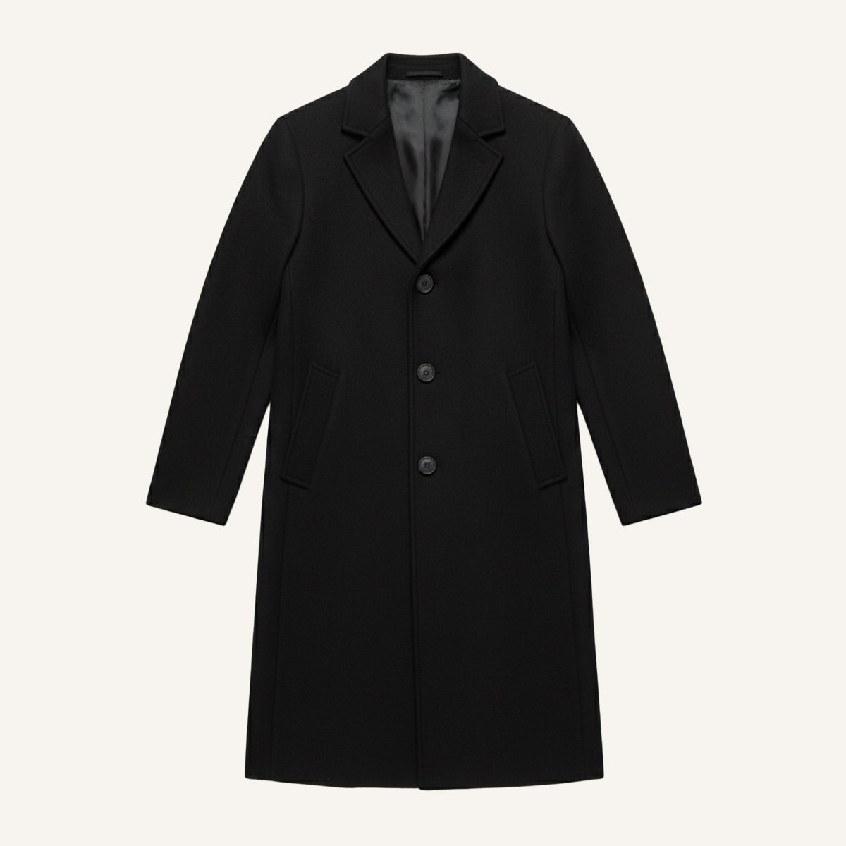 Brandon | Men's Classic Wool Overcoat, Tailored Autumn Coat | Dressific