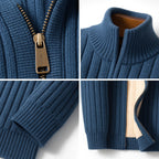 Brandon | Men's Zip Cardigan, Refined Knit Layer | My Sweet Wardrobe