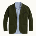 Brett | Men's Oxford Cotton Blazer, Smart Summer Jacket | Dressific | Gray