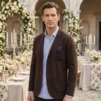 Brett | Men's Oxford Cotton Blazer, Smart Summer Jacket | Dressific