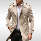 Brett | Women's Classic Trench Coat, Tailored Autumn Coat | My Sweet Wardrobe | Blue