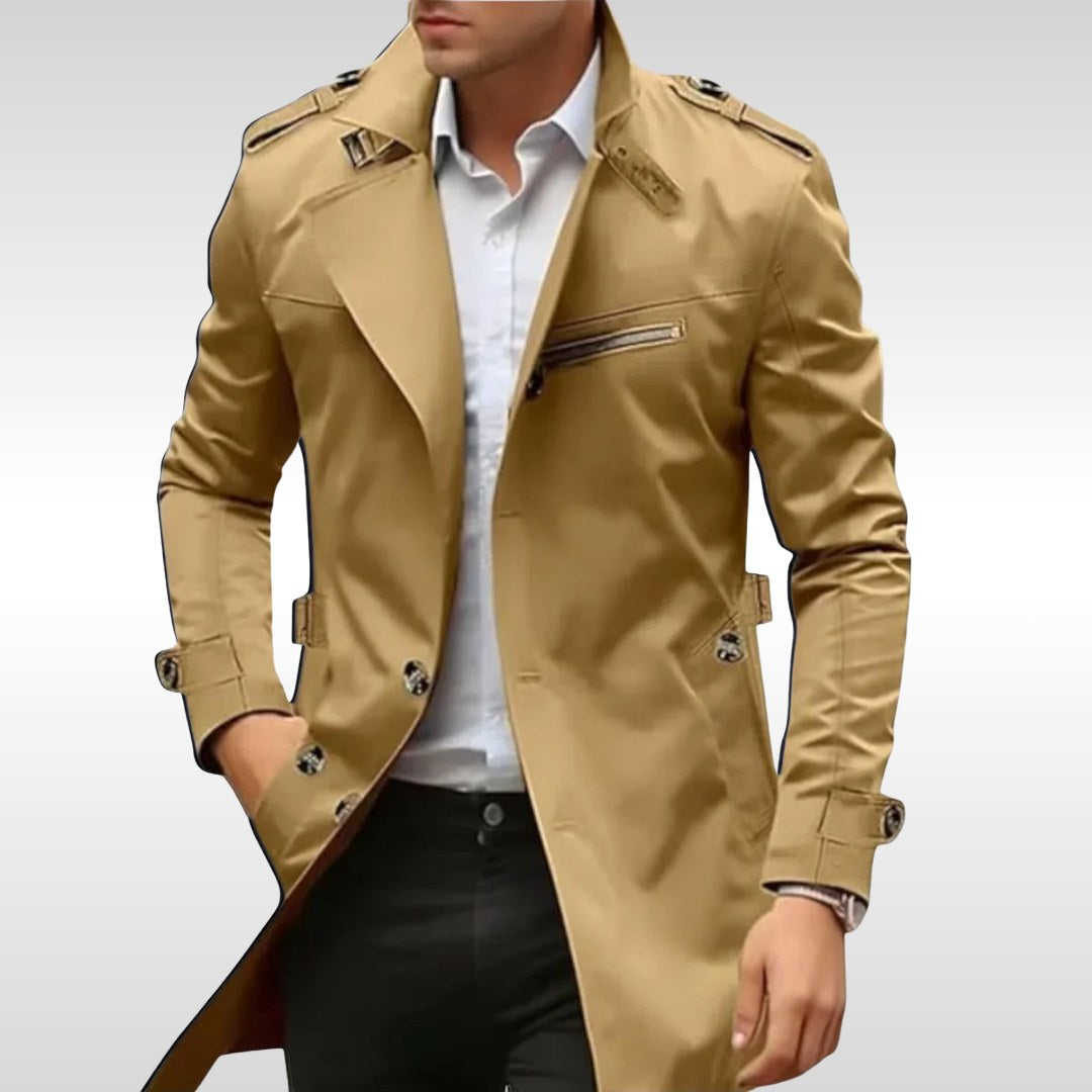 Brett | Women's Classic Trench Coat, Tailored Autumn Coat | My Sweet Wardrobe | Brown