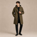 Brody | Men's Waterproof Hooded Parka, Long Rain Coat | My Sweet Wardrobe