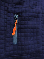 Bruno | Men's Polo Shirt with Signature Collar and Arm Zip, Elegant Polo Shirt | My Sweet Wardrobe | Blue