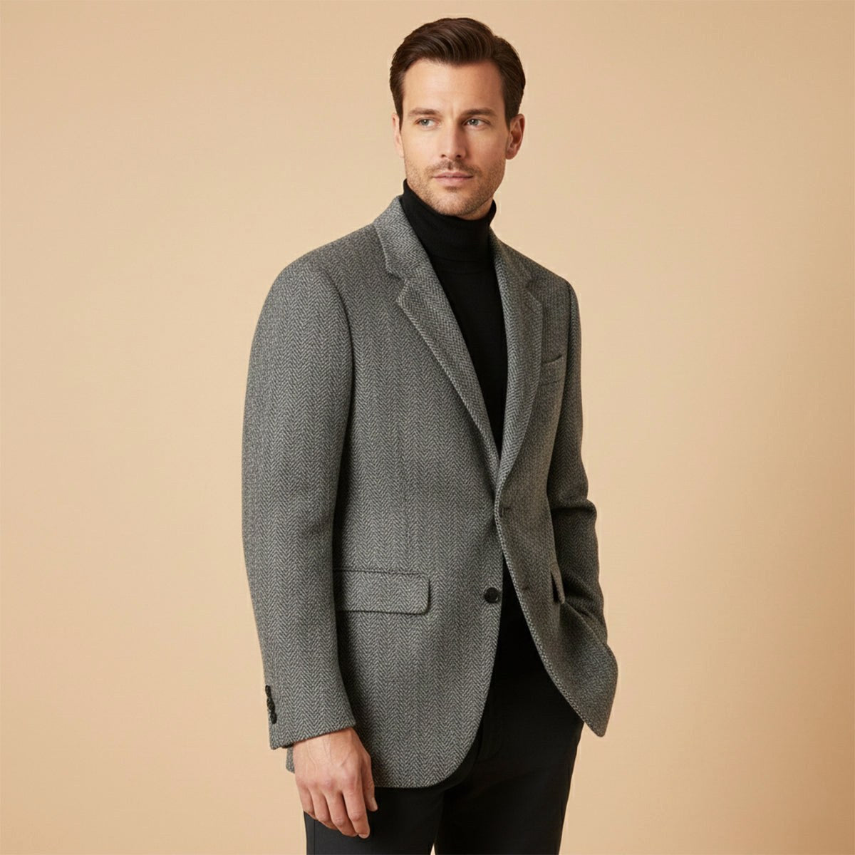 Bryce | Men's Classic Herringbone Tweed Blazer, Tailored Smart Jacket | My Sweet Wardrobe