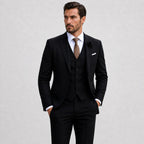 Callum | Men's Linen Three-Piece Suit with Waistcoat, Tailored Blazer Suit | My Sweet Wardrobe