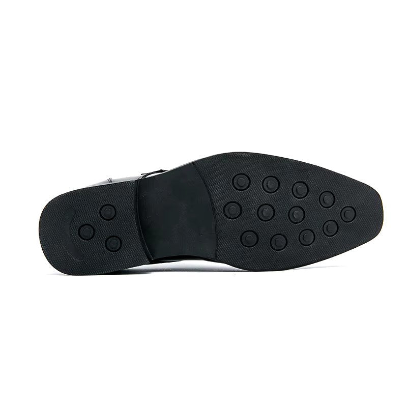 Cameron | Men's Dress Shoes with Single Strap Buckle, Formal Strap Loafers | Dressific