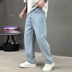 Cameron | Men's Straight Leg Cotton Jeans, Classic Everyday Jeans | My Sweet Wardrobe