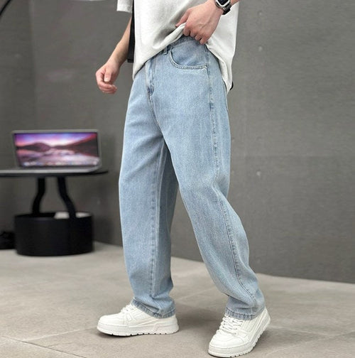 Cameron | Men's Straight Leg Cotton Jeans, Classic Everyday Jeans | My Sweet Wardrobe