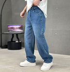 Cameron | Men's Straight Leg Cotton Jeans, Classic Everyday Jeans | My Sweet Wardrobe