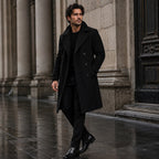 Carson | Men's Double Breasted Wool Trench Coat, Long Tailored Coat | My Sweet Wardrobe