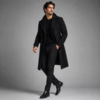 Carson | Men's Double Breasted Wool Trench Coat, Long Tailored Coat | My Sweet Wardrobe