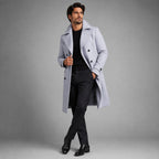 Carson | Men's Double Breasted Wool Trench Coat, Long Tailored Coat | My Sweet Wardrobe