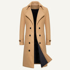 Carson | Men's Double Breasted Wool Trench Coat, Long Tailored Coat | My Sweet Wardrobe